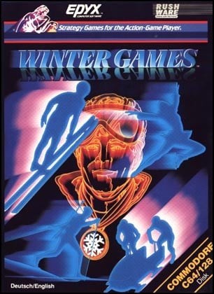 Portada oficial de Winter Games  C64