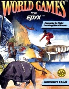 Portada oficial de World Games  C64