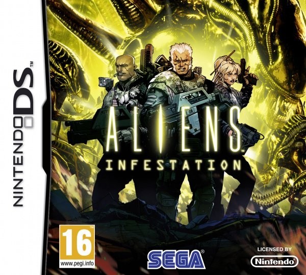 Portada oficial de Aliens: Infestation  DS