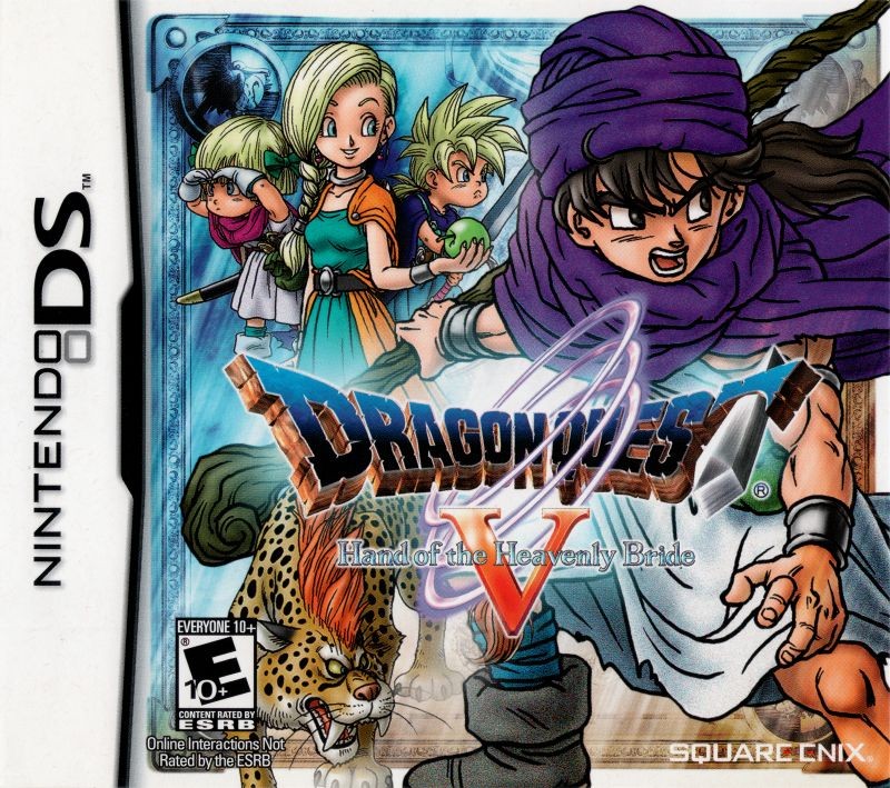 Portada oficial de Dragon Quest V: Hand of the Heavenly Bride  DS
