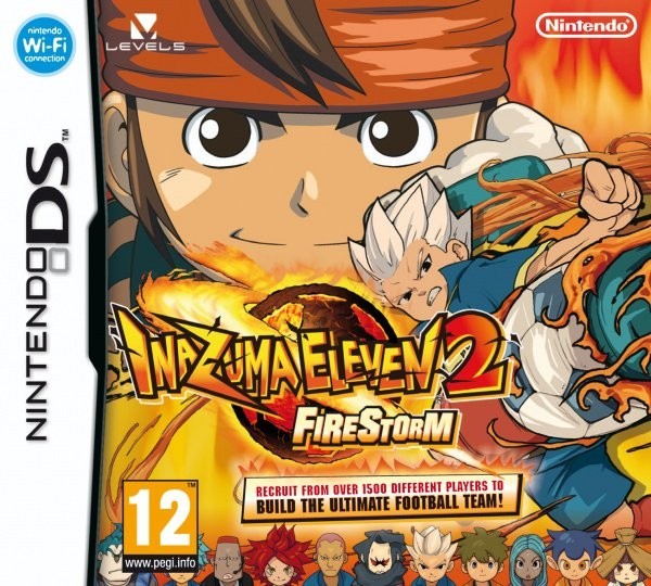Portada oficial de Inazuma Eleven 2 Firestorm  DS