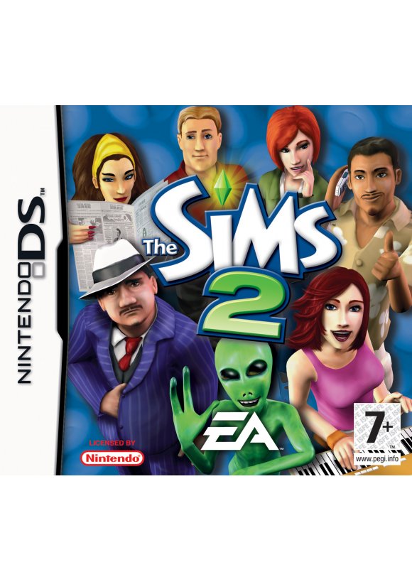 Portada oficial de Los Sims 2 DS