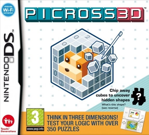 Portada oficial de Picross 3D  DS