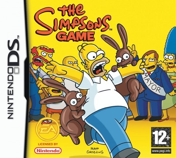 Portada oficial de The Simpsons Game  DS