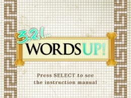Portada oficial de 3, 2, 1... Words Up!  DSIWARE