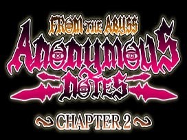 Portada oficial de Anonymous Notes Chapter 2 - From The Abyss  DSIWARE