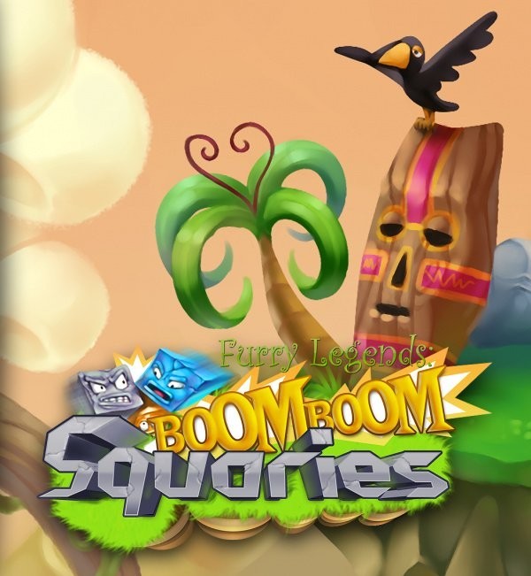 Portada oficial de Boom Boom Squaries  DSIWARE