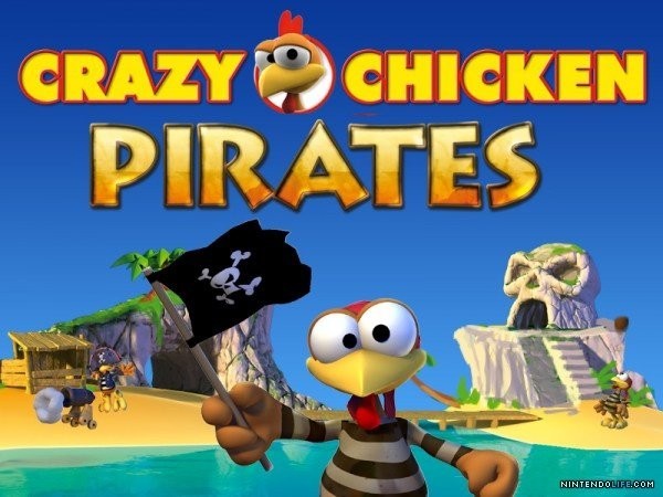 Portada oficial de Crazy Chicken Pirates  DSIWARE