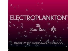 Portada oficial de Electroplankton Rec-Rec  DSIWARE