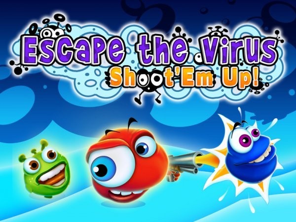 Portada oficial de Escape The Virus: Shoot 'Em Up!  DSIWARE
