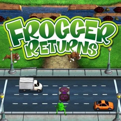 Portada oficial de Frogger Returns  DSIWARE
