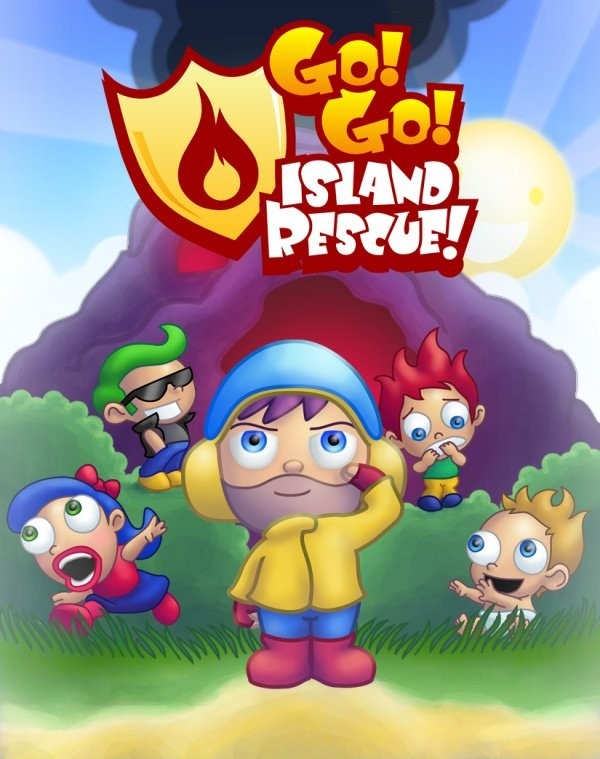 Portada oficial de Go! Go! Island Rescue!  DSIWARE