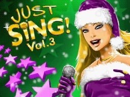 Portada oficial de Just Sing! Christmas Vol. 3  DSIWARE