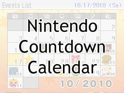 Portada oficial de Nintendo Countdown Calendar  DSIWARE