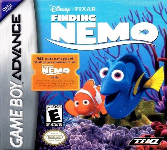 Portada oficial de Finding Nemo  GBA