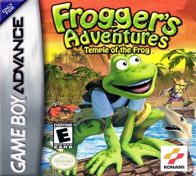 Portada oficial de Frogger's Adventures: Temple of the Frog  GBA