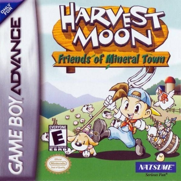Portada oficial de Harvest Moon: Friends of Mineral Town  GBA