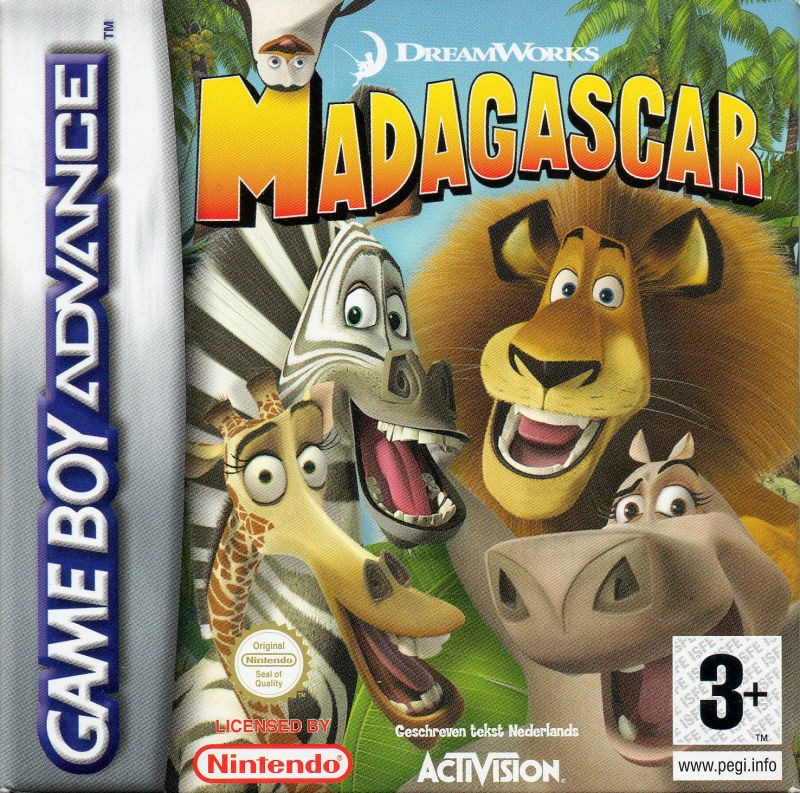 Portada oficial de Madagascar  GBA