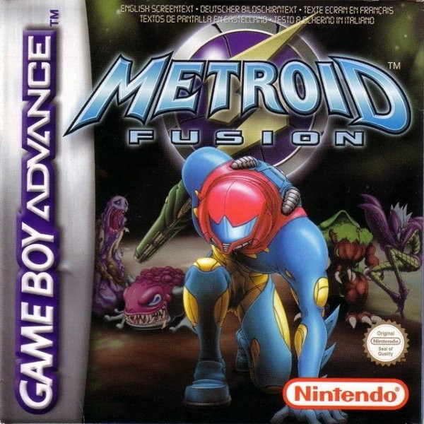 Portada oficial de Metroid Fusion  GBA