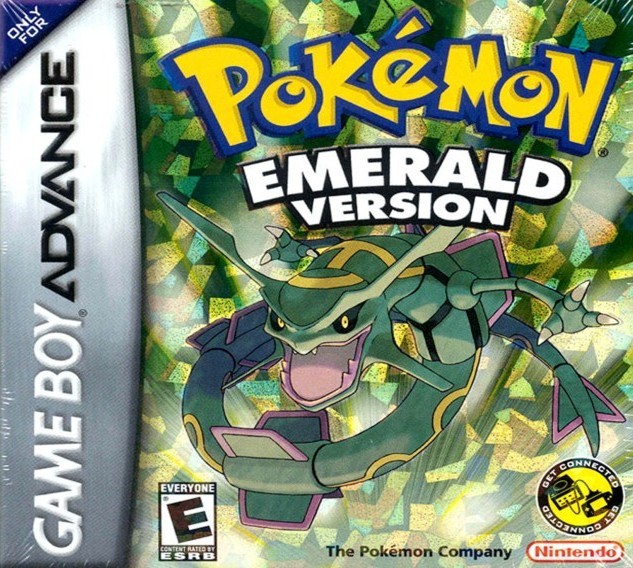 Portada oficial de Pokémon Emerald  GBA