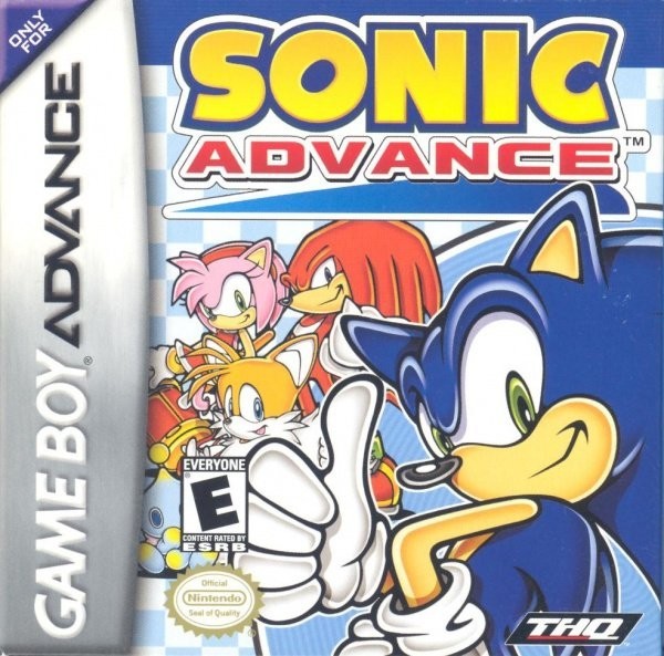 Portada oficial de Sonic Advance  GBA