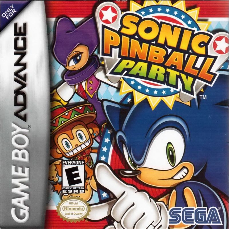 Portada oficial de Sonic Pinball Party  GBA