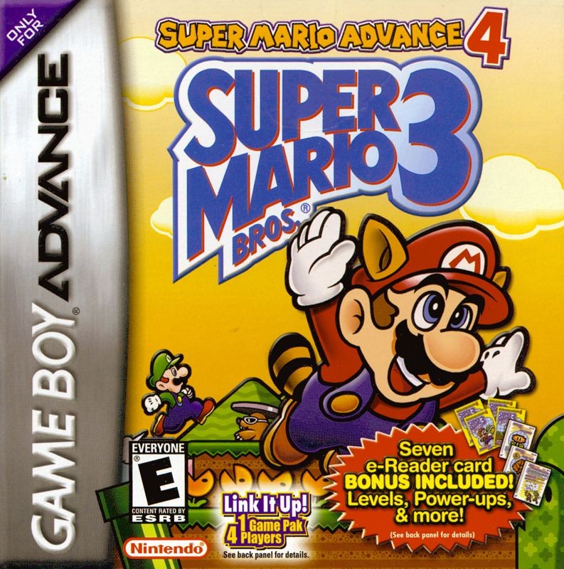 Portada oficial de Super Mario Advance 4: Super Mario Bros. 3  GBA