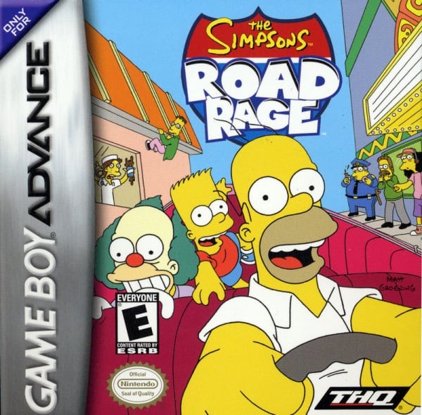 Portada oficial de The Simpsons: Road Rage  GBA