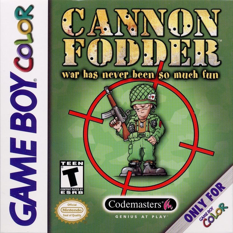 Portada oficial de Cannon Fodder  GBC