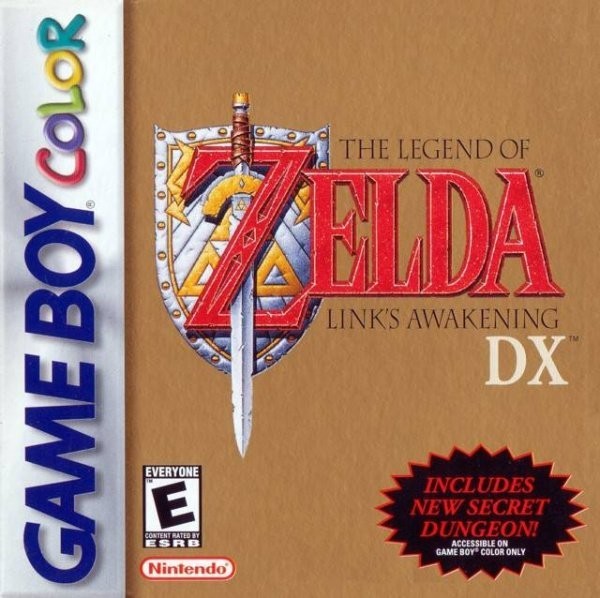 Portada oficial de The Legend of Zelda: Link's Awakening DX  GBC