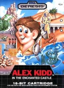 Portada oficial de Alex Kidd in the Enchanted Castle  MD