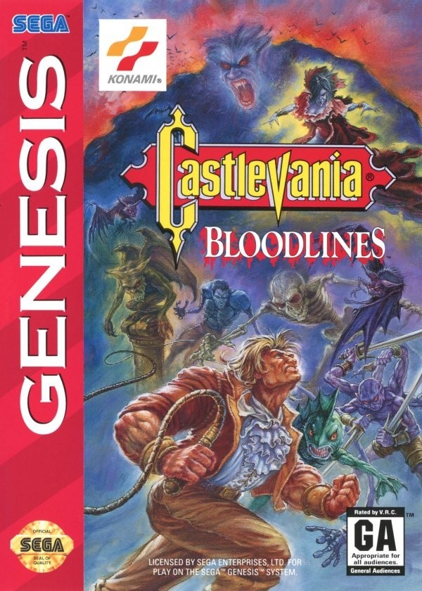 Portada oficial de Castlevania: Bloodlines  MD