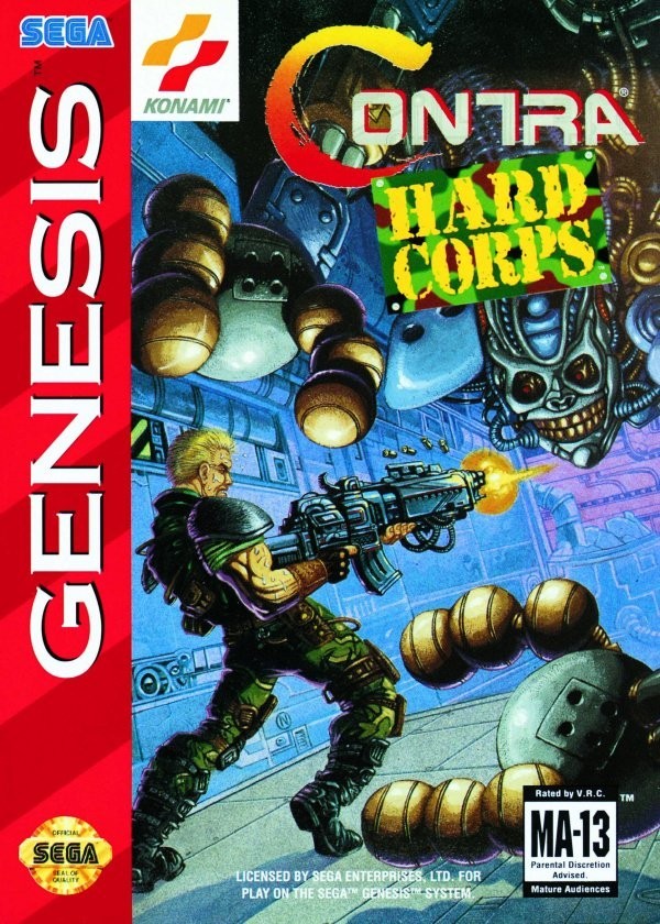 Portada oficial de Contra: Hard Corps  MD