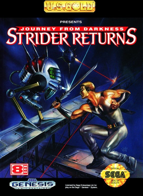 Portada oficial de Journey From Darkness: Strider Returns  MD