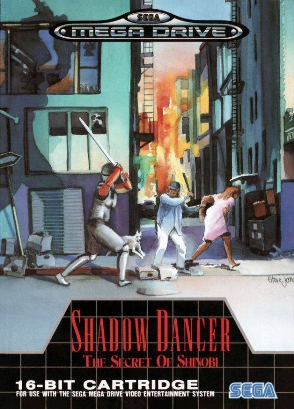 Portada oficial de Shadow Dancer: The Secret of Shinobi  MD