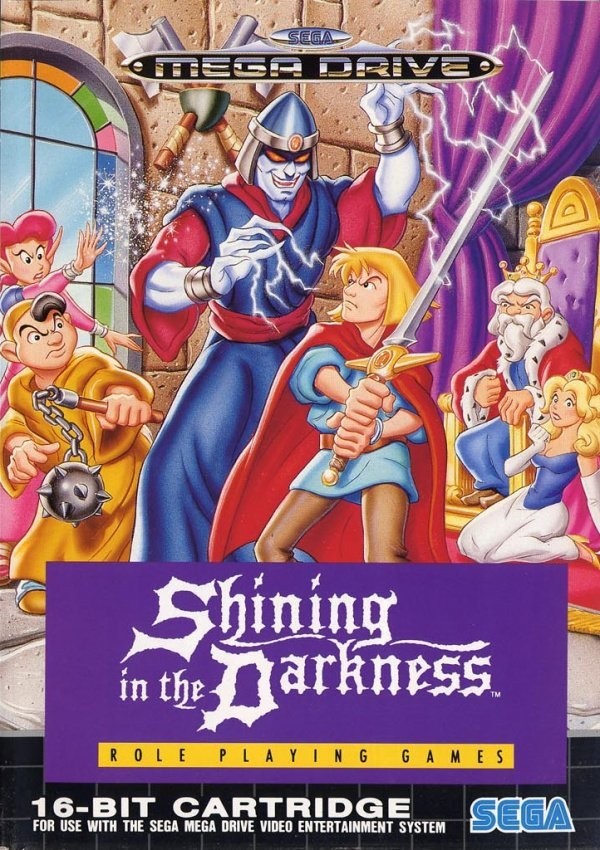 Portada oficial de Shining in the Darkness  MD