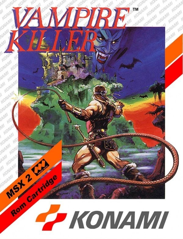 Portada oficial de Vampire Killer  MSX