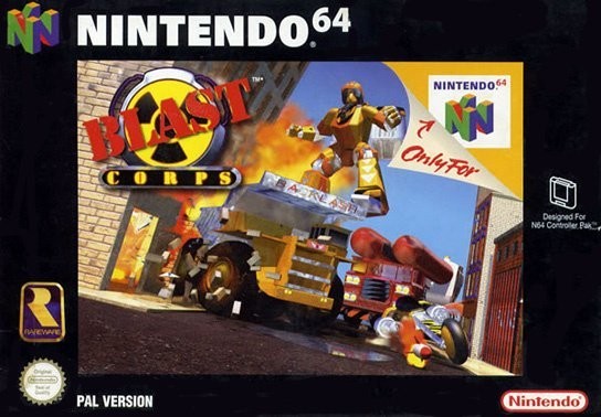 Portada oficial de Blast Corps  N64