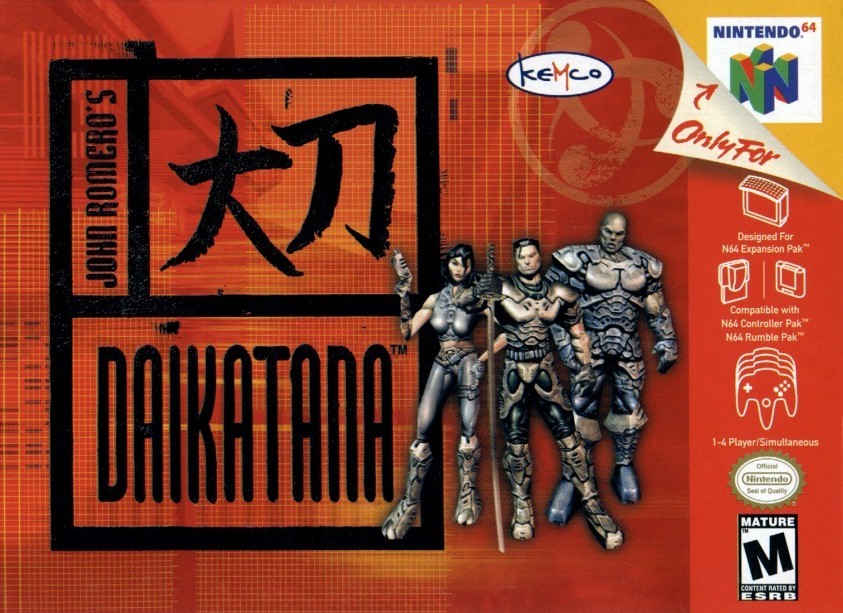 Portada oficial de Daikatana  N64