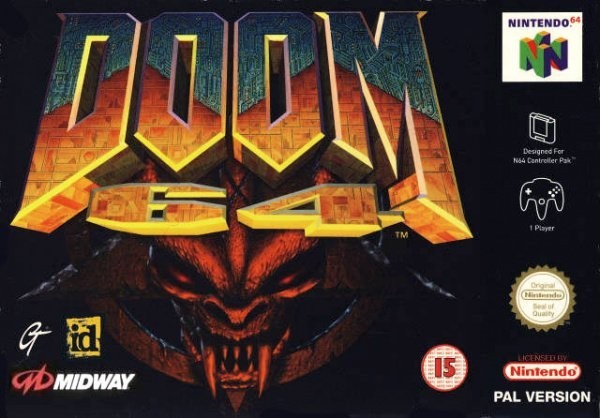 Portada oficial de Doom 64  N64