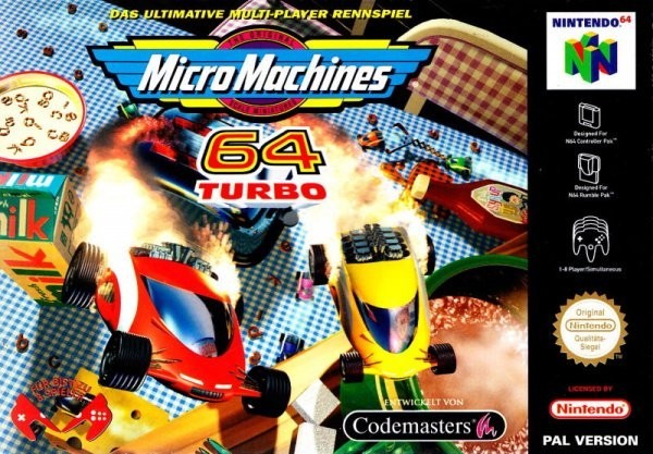Portada oficial de Micro Machines 64 Turbo  N64