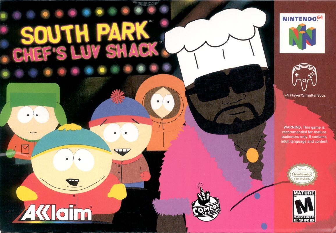 Portada oficial de South Park: Chef's Luv Shack  N64