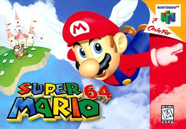 Portada oficial de Super Mario 64  N64