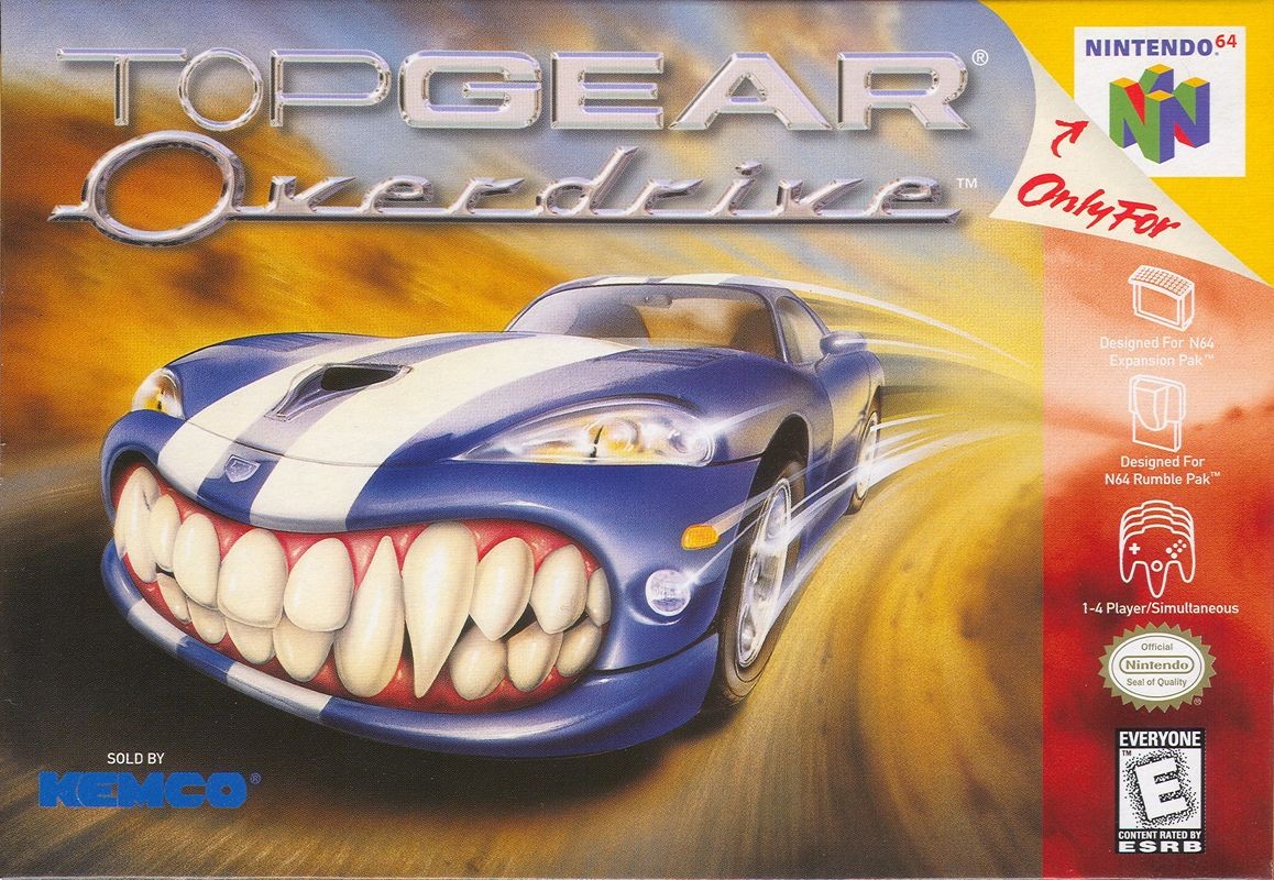 Portada oficial de Top Gear Overdrive  N64