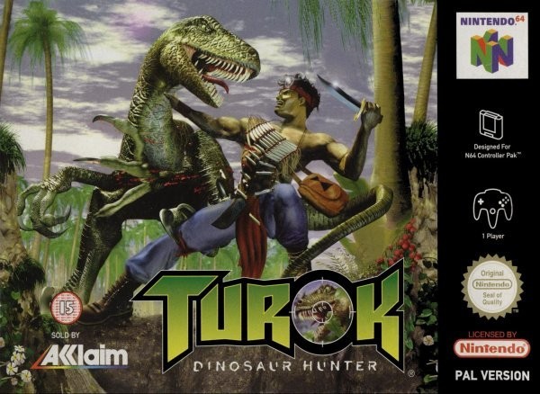 Portada oficial de Turok: Dinosaur Hunter  N64