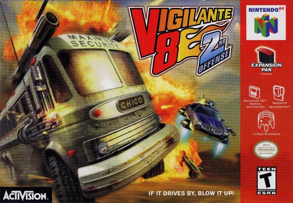 Portada oficial de Vigilante 8: 2nd Offense  N64