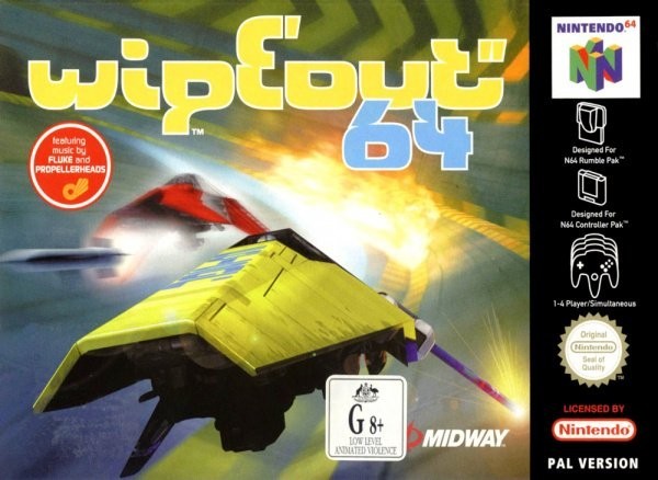 Portada oficial de Wipeout 64  N64