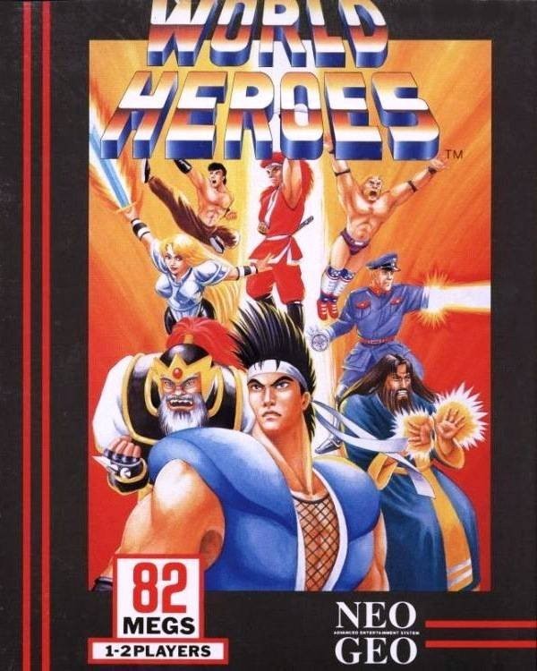 Portada oficial de World Heroes  NEOGEO