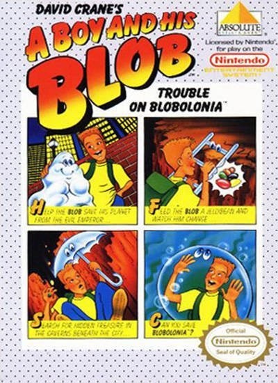 Portada oficial de A Boy and His Blob: Trouble on Blobolonia  NES