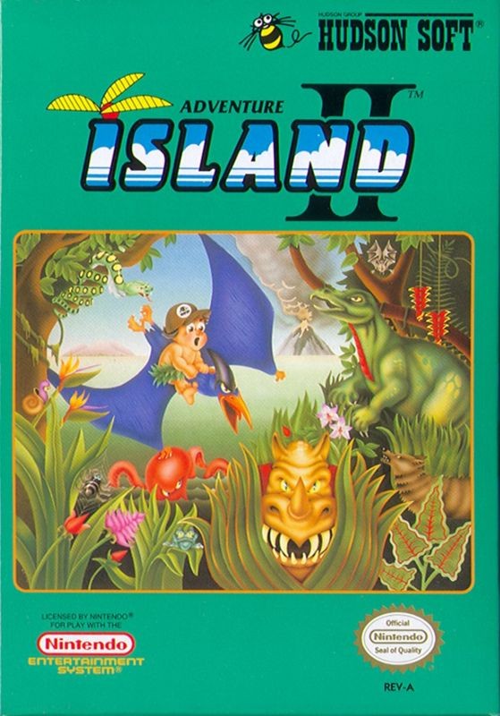 Portada oficial de Adventure Island II  NES